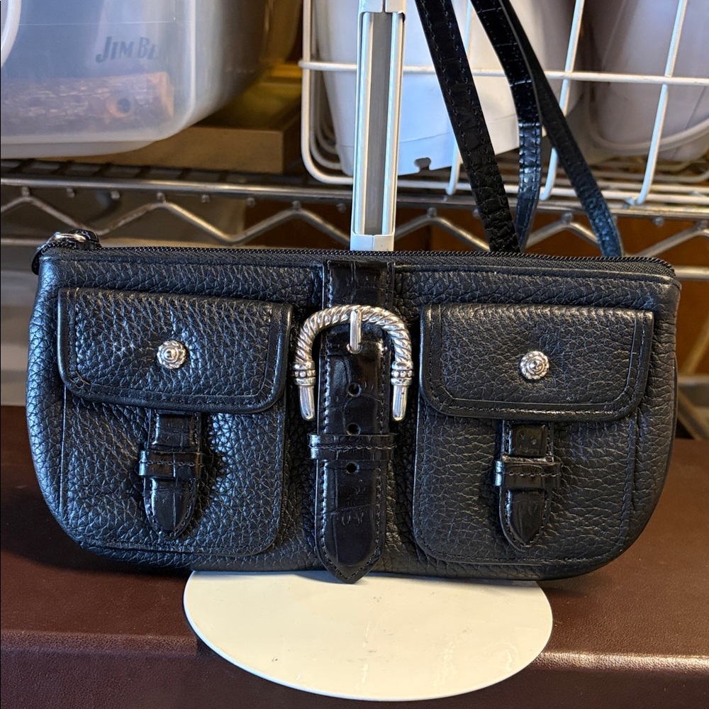 Vintage Brighton Black Leather Women's Bag